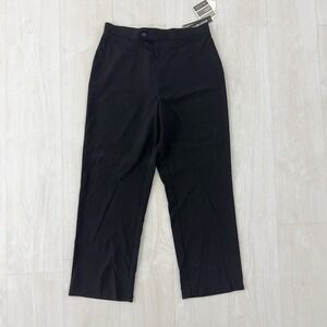 Briggs New York Petite Black Hidden Stretch Waistband Dress Pants 12P NWT
